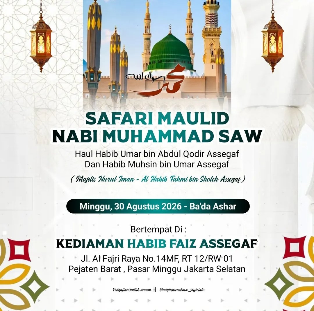 Safari Maulid Nabi SAW, Haul Habib Umar bin Abdul Qodir Assegaf dan Habib Muhsin bin…