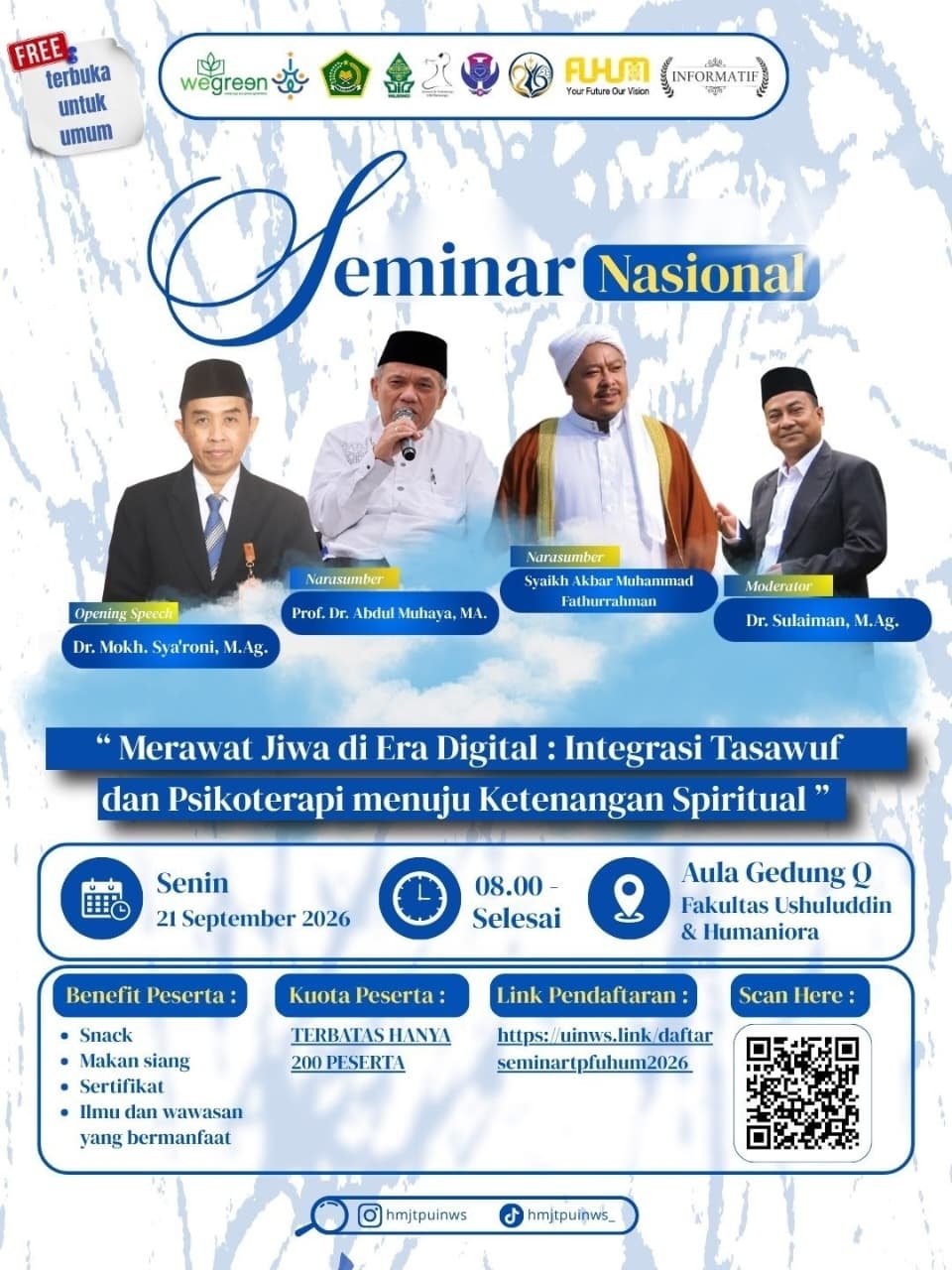 Seminar Nasional “Merawat Jiwa di Era Digital: Integrasi Tasawuf dan Psikoterapi…