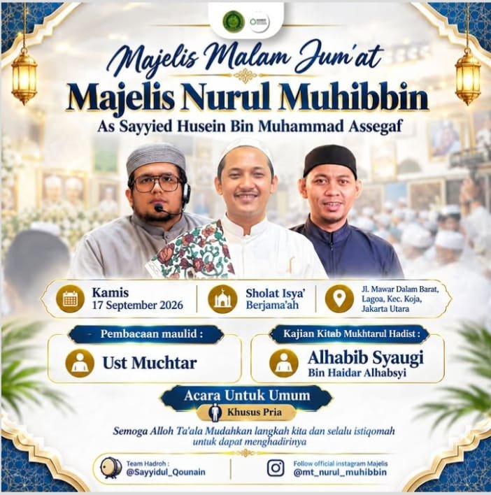 Majelis Malam Jumat Majelis Nurul Muhibbin, Ust Muchtar dkk. – Kec. Koja, Jakarta…