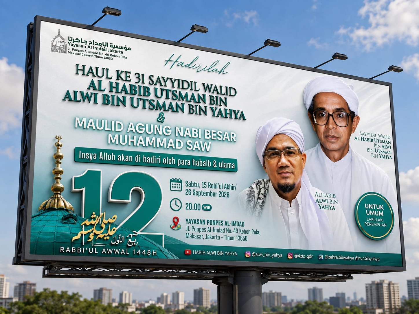Haul Ke 31 Sayyidil Walid Al Habib Utsman Bin Alwi Bin Utsman Bin Yahya & Maulid Agung…