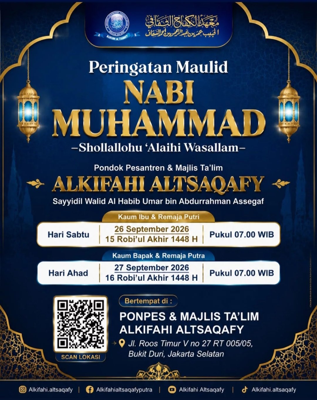 Maulid Nabi SAW, Sayyidil Walid Al Habib Umar bin Abdurrahman Assegaf – Bukit Duri,…