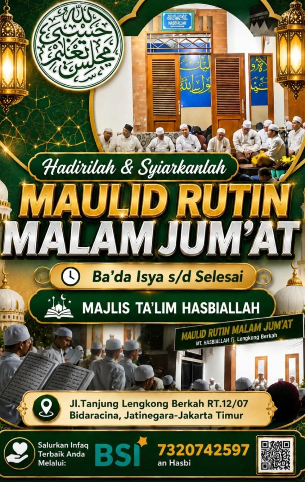 Maulid Rutin Malam Jumat – Majlis Talim Hasbiallah – Jatinegara, Jakarta Timur…