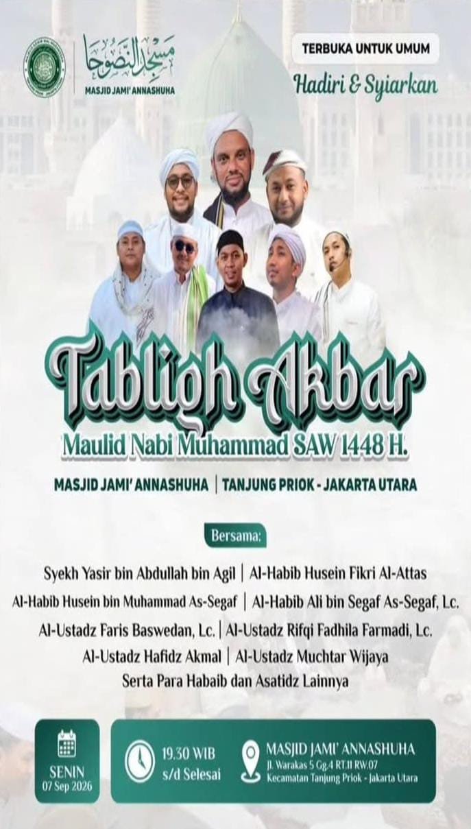 Tabligh Akbar Maulid Nabi SAW 1448 H., Syekh Yasir bin Abdullah bin Agil dkk. -…