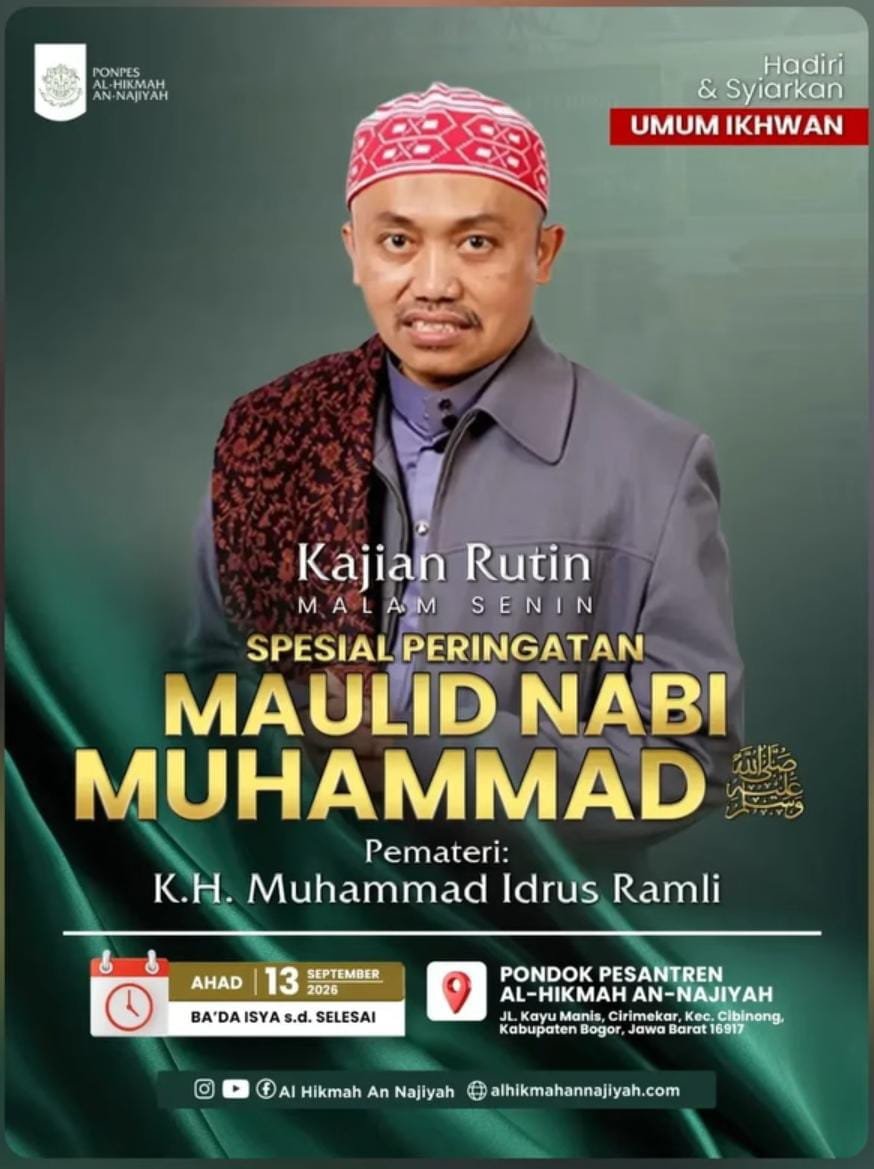 Pengajian Rutin Malam Senin Spesial Maulid Nabi SAW, K.H. Muhammad Idrus Ramli -…
