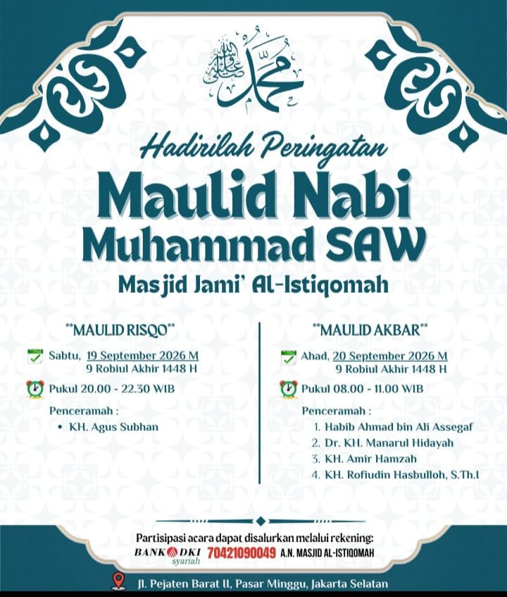 Maulid Nabi SAW, Habib Ahmad bin Ali Assegaf dkk. – Pasar Minggu, Jakarta Selatan…