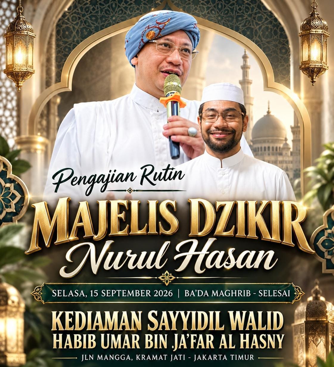 Pengajian Rutin Majelis Dzikir Nurul Hasan – Majelis Dzikir Nurul Hasan – Kramat Jati,…