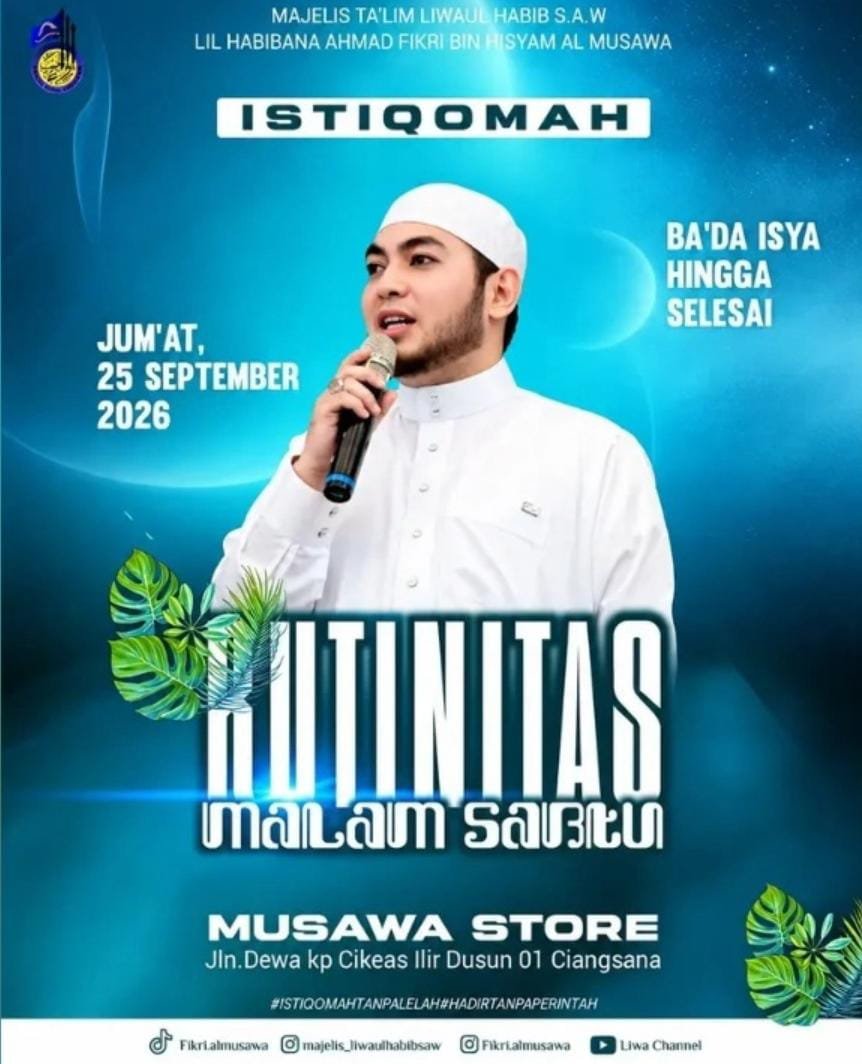 Rutinita Malam Sabtu Majelis Liwaul Habib S.A.W, Habib Ahmad Fikri bin Hisyam Al…