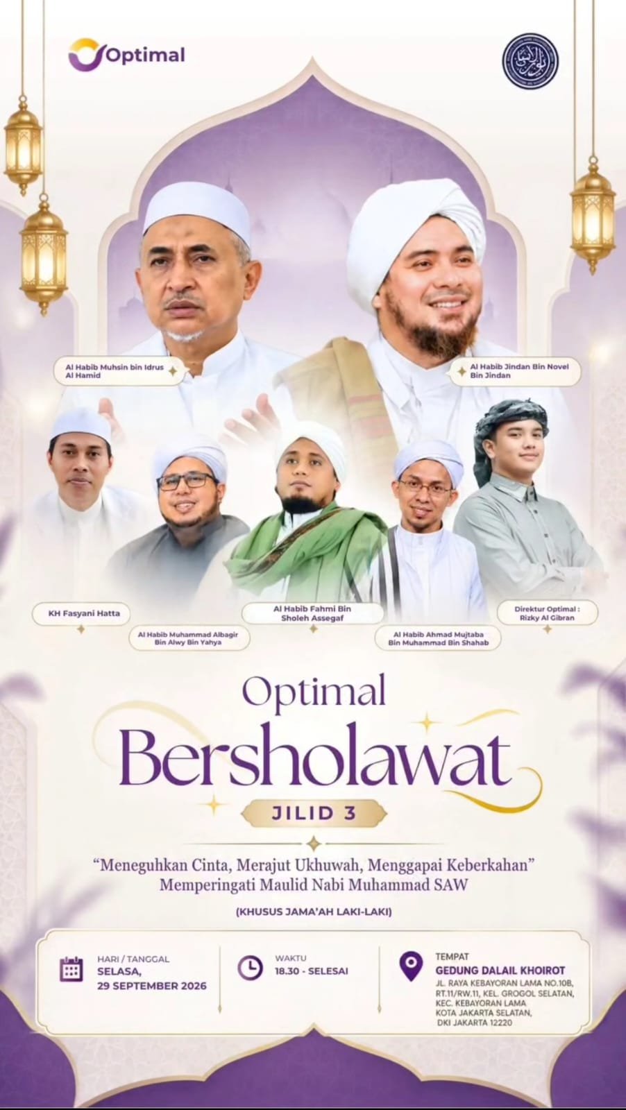 Optimal Bersholawat Jilid 3 Memperingati Maulid Nabi SAW, Al Habib Muhsin bin Idrus Al…