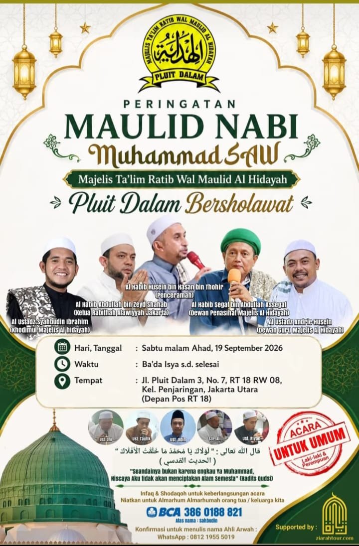 Maulid Nabi SAW – Pluit Dalam Bersholawat, Al Habib Husein bin Hasan bin Thohir – Kel….