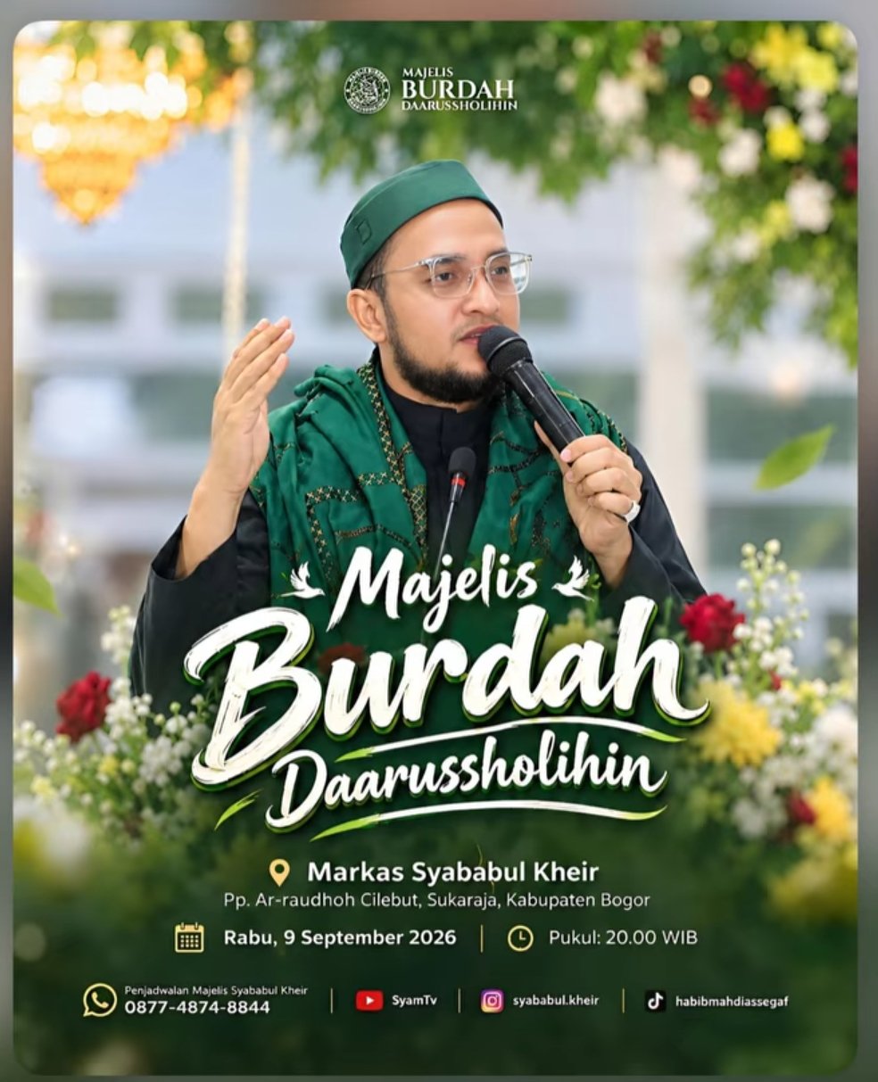 Majelis Burdah Daarussolihin, Habib Mahdi Assegaf – Kabupaten Bogor (09-09-2026)