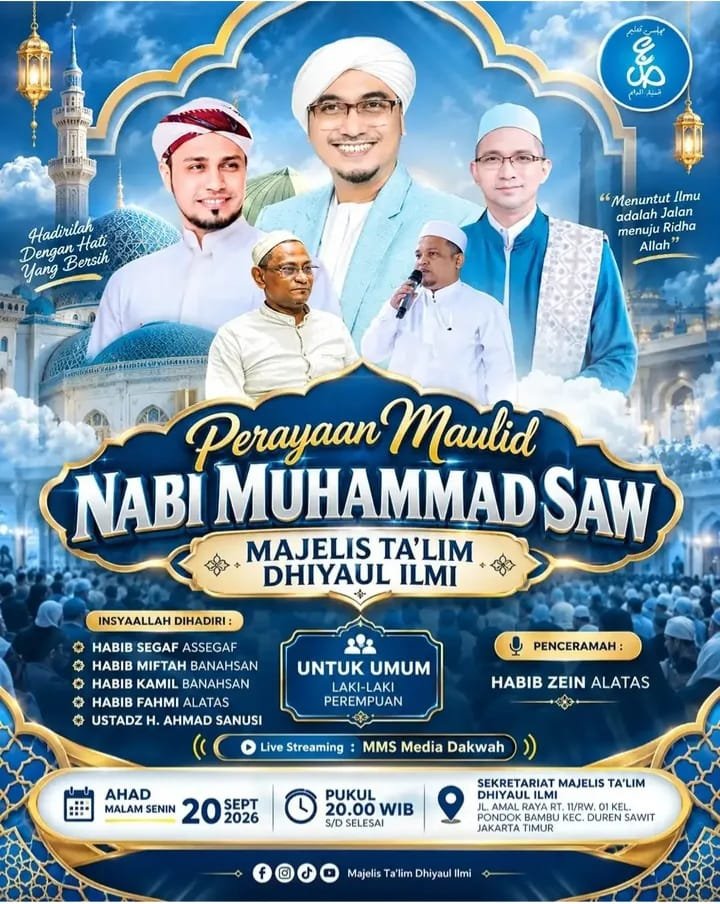 Perayaan Maulid Nabi SAW, Habib Zein Alatas – Amal Raya RT. 11/RW. 01 Kel. Pondok…