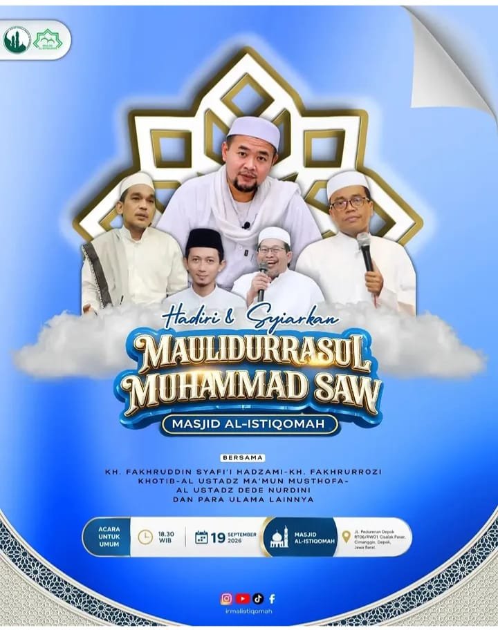 Maulidurrasul Muhammad SAW, KH. Fakhruddin Syafi’i Hadzami dkk. – Depok (19-09-2026)