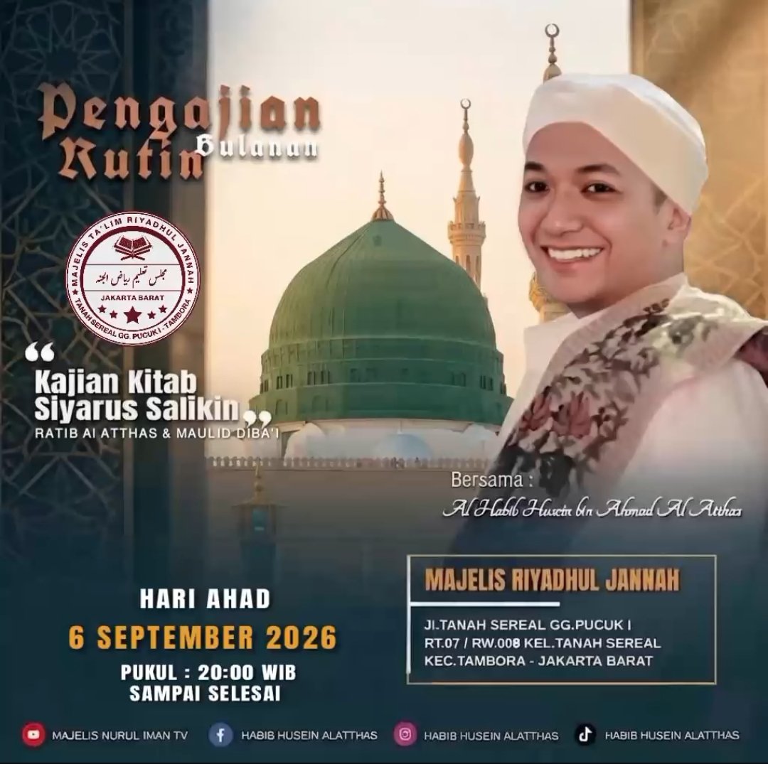 Pengajian Rutin Bulanan, Al Habib Husein bin Ahmad Al Atthas – Kec. Tambora, Jakarta…