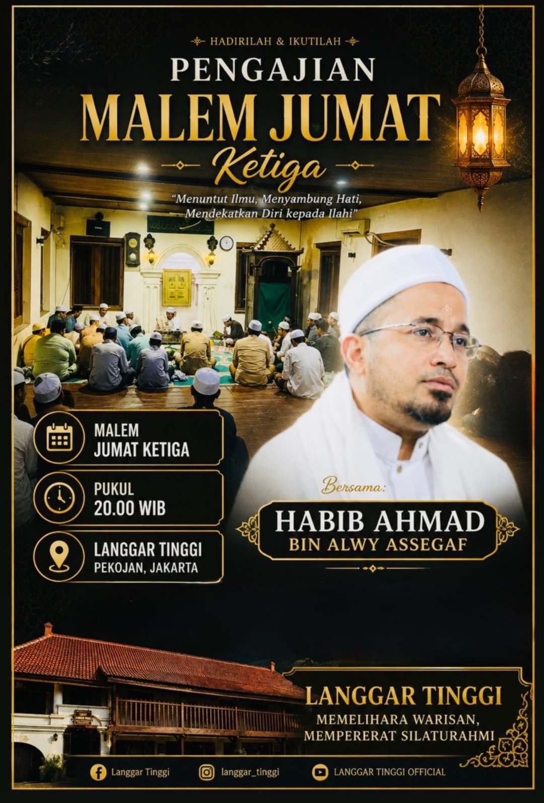 Pengajian Malem Jumat Ketiga, Habib Ahmad bin Alwy Assegaf – Pekojan, Jakarta (24-09-2026)