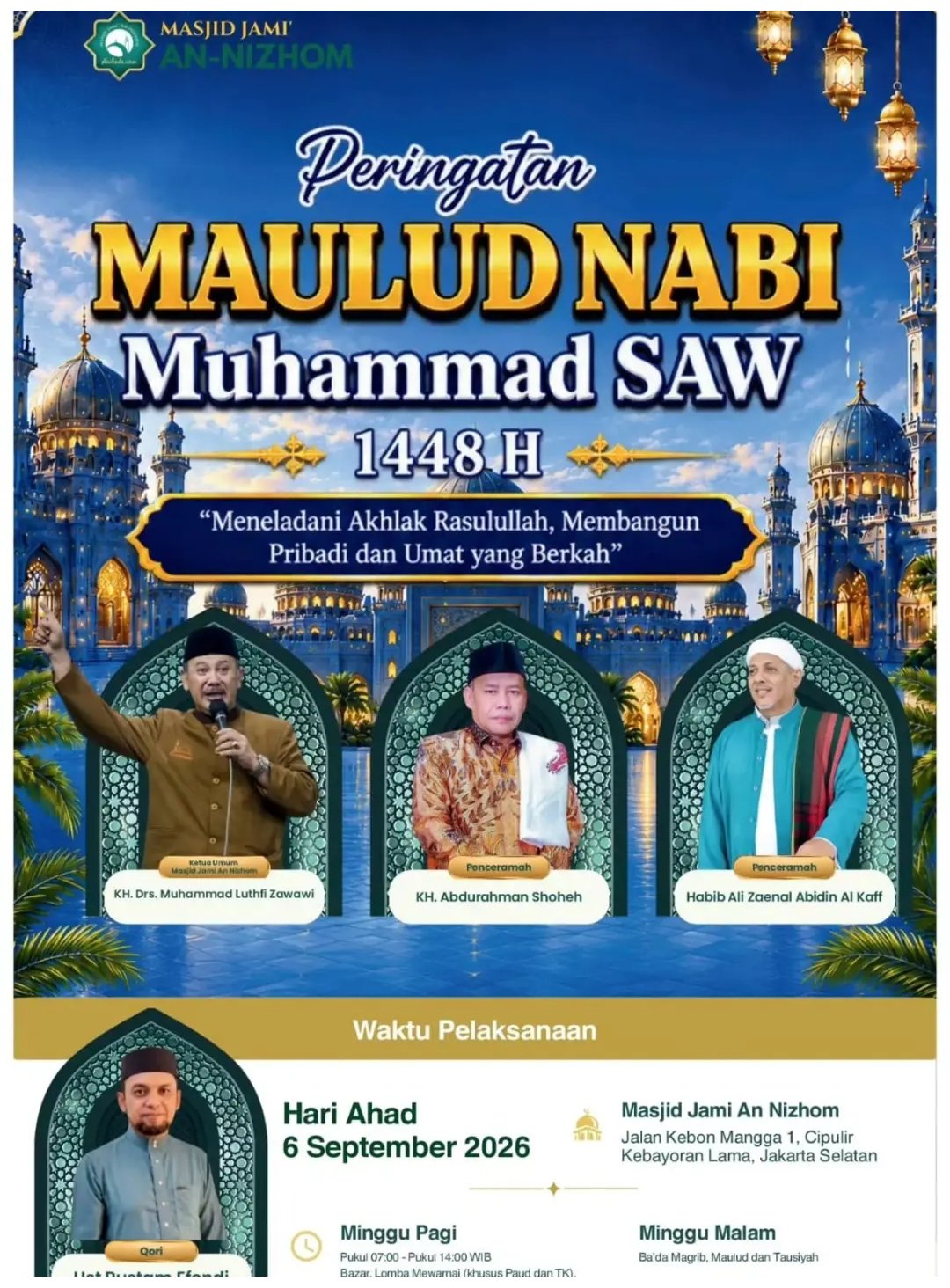 Maulid Nabi SAW 1448 H, KH. Abdurahman Shoheh dkk. – Kebayoran Lama, Jakarta Selatan…