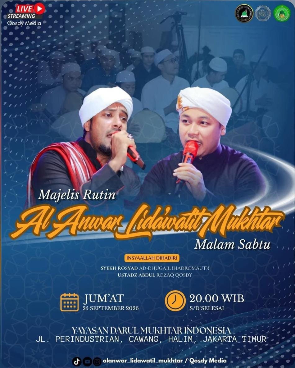 Majelis Rutin Al Anwar Lidawatil Mukhtar, Syekh Rosyad Ad-Dhugail dkk. – Halim,…