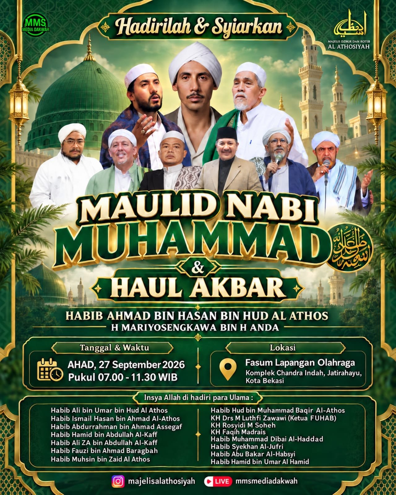 Maulid Nabi SAW & Haul Akbar Habib Ahmad bin Hasan bin Hud Al Athos dan H…