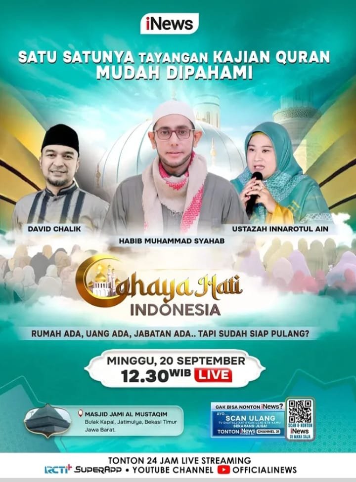 Cahaya Hati Indonesia, David Chalik dkk. – Bekasi Timur (20-09-2026)