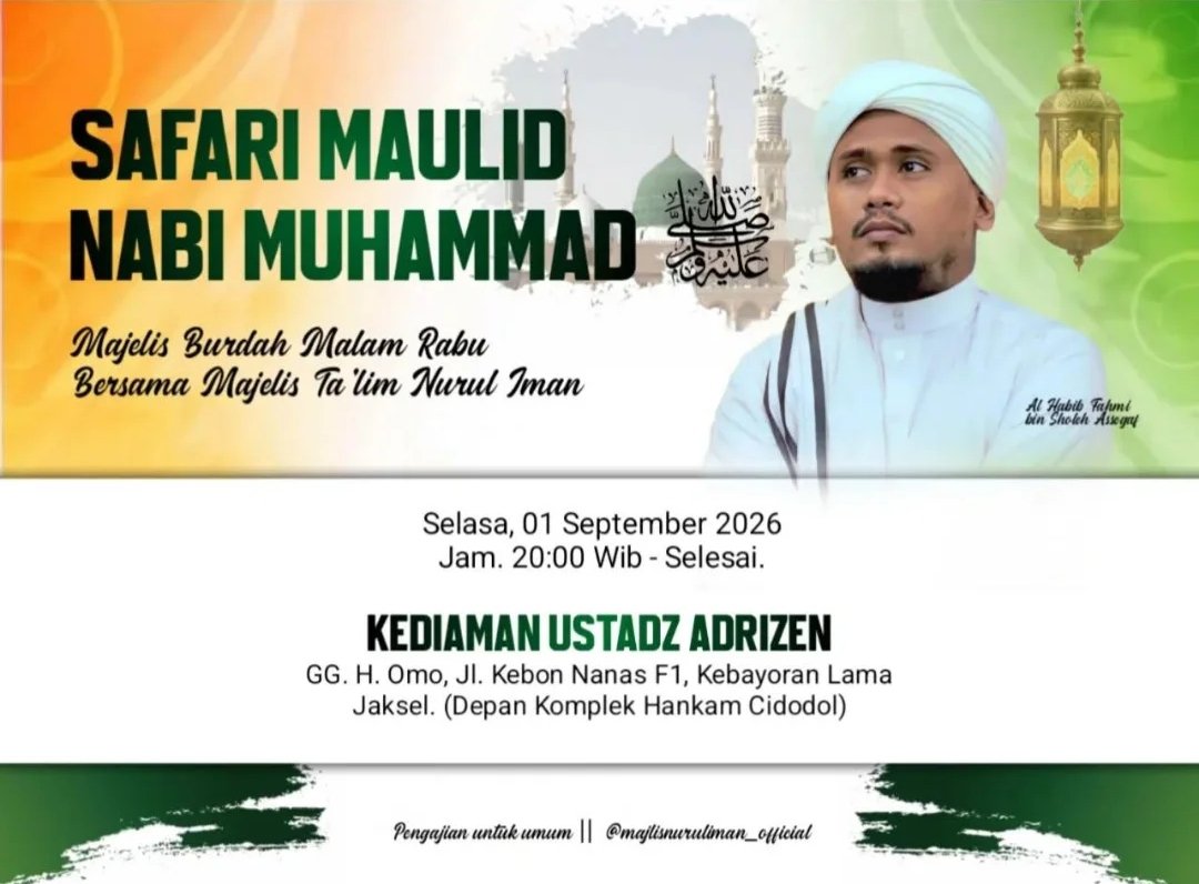Safari Maulid Nabi SAW, Al Habib Fahmi bin Sholeh Assegaf – Kebayoran Lama, Jakarta…
