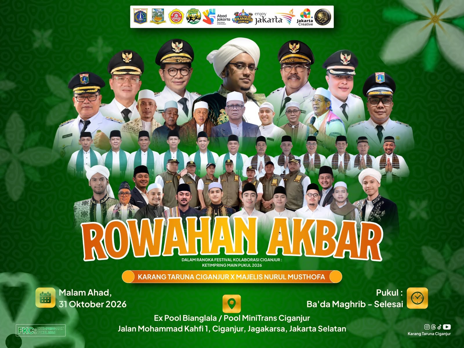 Rowahan Akbar – Karang Taruna Ciganjur x Majelis Nurul Musthofa – Jagakarsa, Jakarta Selatan