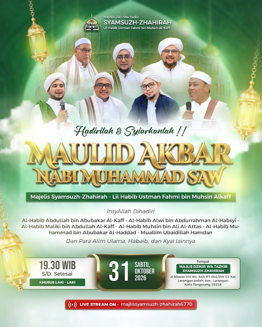 Maulid Akbar Nabi Muhammad SAW, Lil Habib Ustman Fahmi bin Muhsin Alkaff - Kota Tangerang 15154 34 Maulid Akbar Nabi Muhammad SAW, Lil Habib Ustman Fahmi bin Muhsin Alkaff – Kota Tangerang 15154