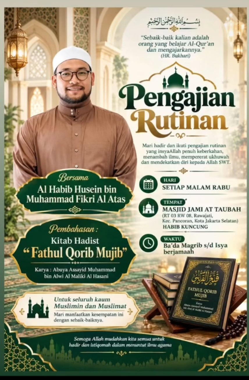 Pengajian Rutinan, Al Habib Husein bin Muhammad Fikri Al Atas (27-10-2026)