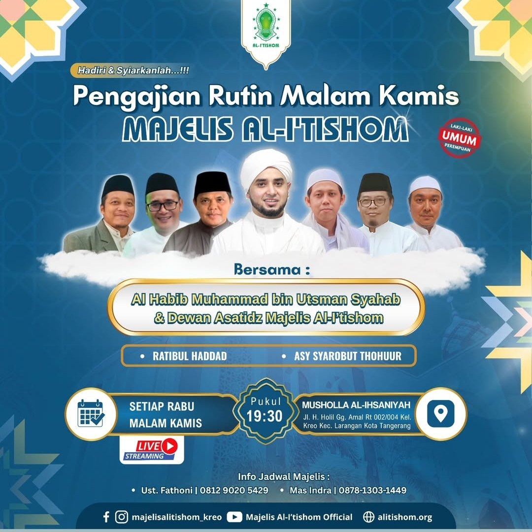 Pengajian Rutin Malam Kamis Majelis Al-I’tishom (14-10-2026)