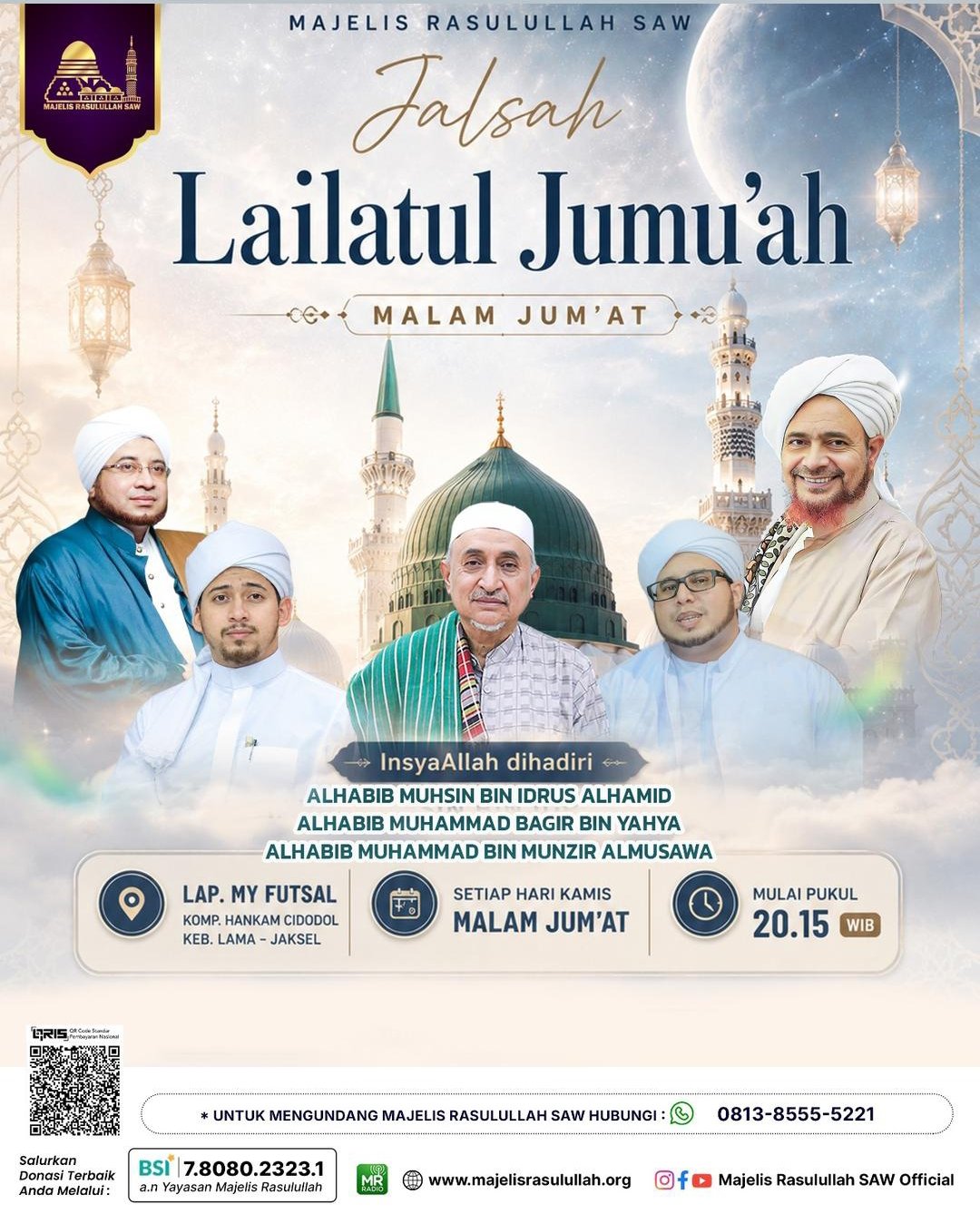 Jalsah Lailatul Jumuah, Alhabib Muhsin bin Idrus Alhamid dkk. – Kebayoran Lama,…