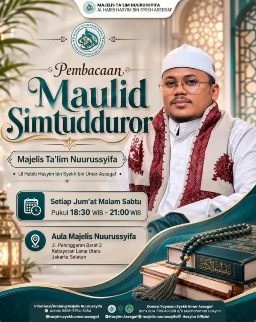Pembacaan Maulid Simtudduror, Al Habib Hasyim bin Syekh bin Umar Assegaf – Kebayoran…